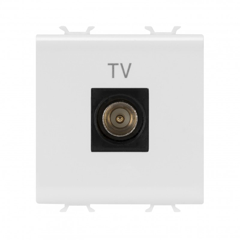 Розетка TV Chorusmart MALE CONN 9.5mm 2M сатиновий білий GEWISS