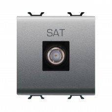 Розетка TV/SAT Chorusmart FEMALE CONN 2M титан GEWISS