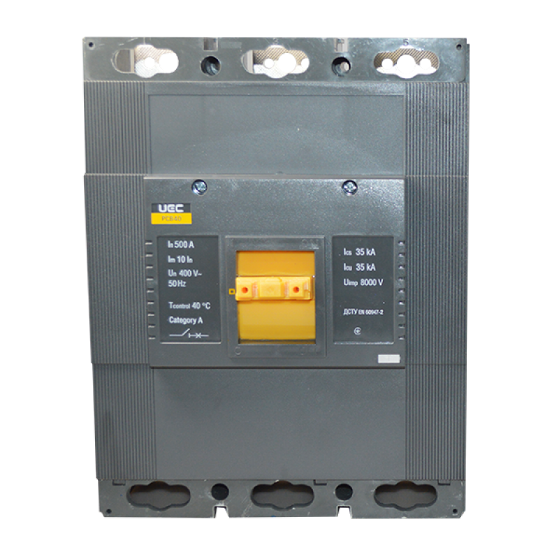 Автоматичний вимикач PCB40 3Р 500А 35кА UEC