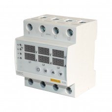 Реле напруги та струму SB-RVA-08 4P 63A UEC