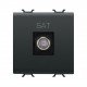 Розетка TV/SAT Chorusmart FEMALE CONN 2M чорний GEWISS