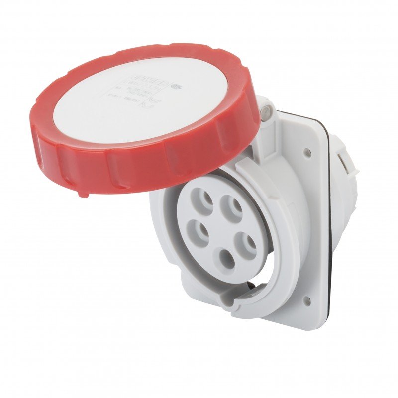 Розетка вбудована 10° IEC 309 HP IP67 3P+N+E 16A 400V 6H GEWISS