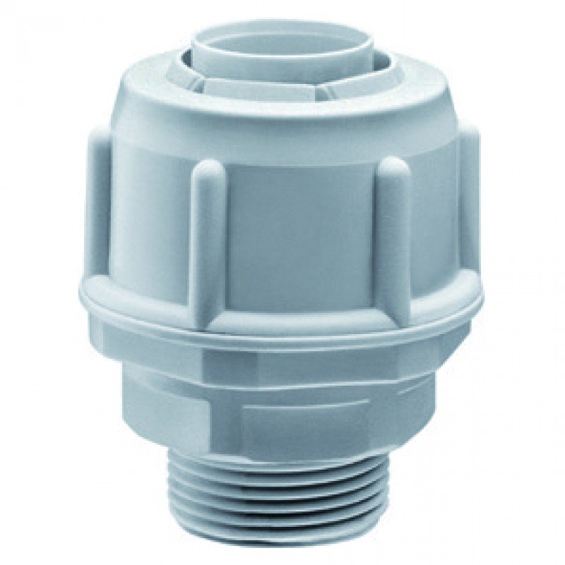 З'єднувач прямий фіксований GW FIT 8G PG7 сірий IP54 GEWISS
