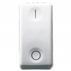 Вимикач 2P 250В 16AX 1 модуль символ 0/І білий SYSTEM GEWISS