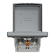РОЗЕТКА IP44 З КРИШКОЮ, З ЗАЗЕМЛЕННЯМ, З ЗАХИСНИМИ ШТОРКАМИ, СТАЛЬ ASFORA