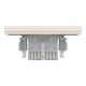 РОЗЕТКА КОМП'ЮТЕРНА RJ45 UTP КАТ.6 ПОДВІЙНА КРЕМ ASFORA