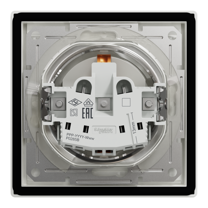 РОЗЕТКА IP44 З КРИШКОЮ, З ЗАЗЕМЛЕННЯМ, З ЗАХИСНИМИ ШТОРКАМИ, БІЛА ASFORA