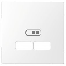 Накладка для мехнізму USB розетки SysD білий лотус